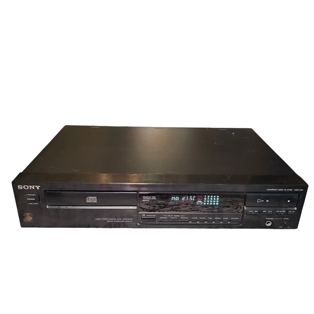 Sony CDP-291 Compact Disc Player Vintage 1990 Hi-Fi Audio Japan No Remote Works